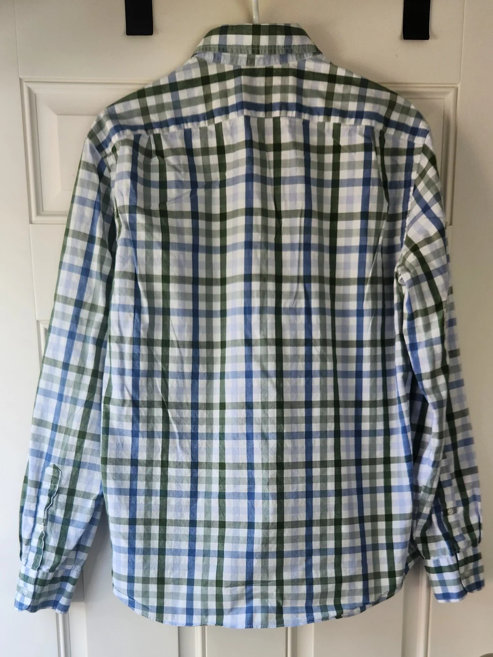 J. Crew Men's Green & Blue Plaid Button-Down Shirt